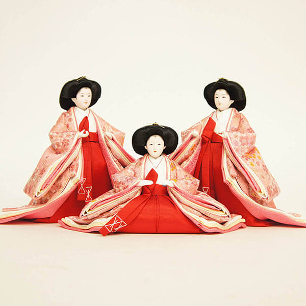 吉徳　 雛人形　三五親王 芥子 十人飾り 花ひいな 春彩　詳細画像