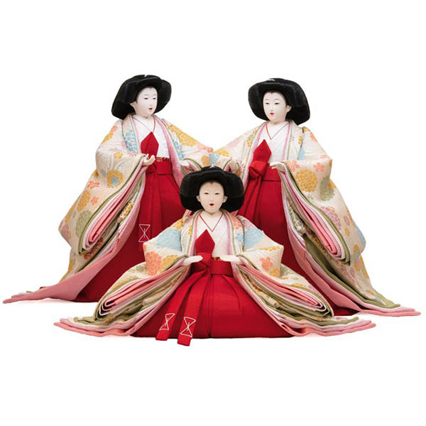 吉徳　 雛人形　京七番親王 大三五官女 五人飾り　詳細画像