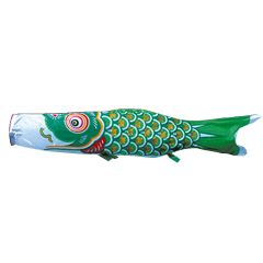 こいのぼり: 大翔鯉　単品鯉のぼり 緑鯉