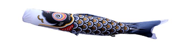 大翔鯉　単品鯉のぼり 黒鯉