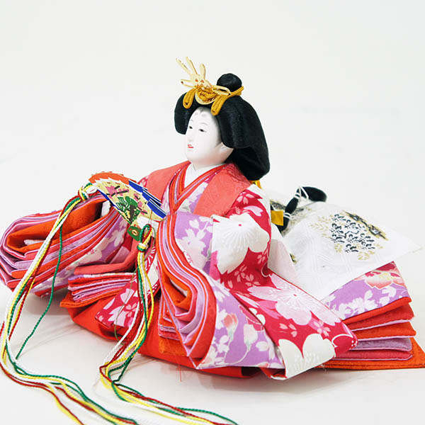 美光 雛人形 衣装着親王収納飾り 綾音　ピンクの詳細画像1