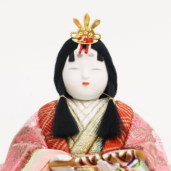 吉徳　 雛人形　有松陽寿作 木目込親王飾り 花ひいな　詳細画像