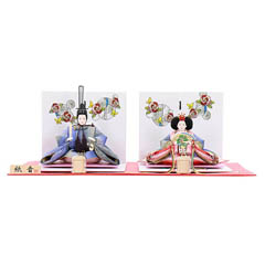 雛人形: 紙音 久留米絣 京十一番親王飾り