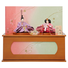 雛人形: 草木染め 紫苑 しおん 芥子親王 収納飾り