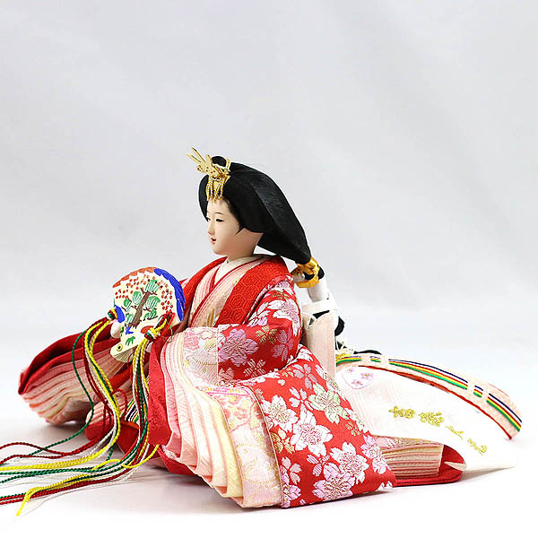 吉徳　 雛人形　小三五親王 収納飾り 白木 優美桜　詳細画像