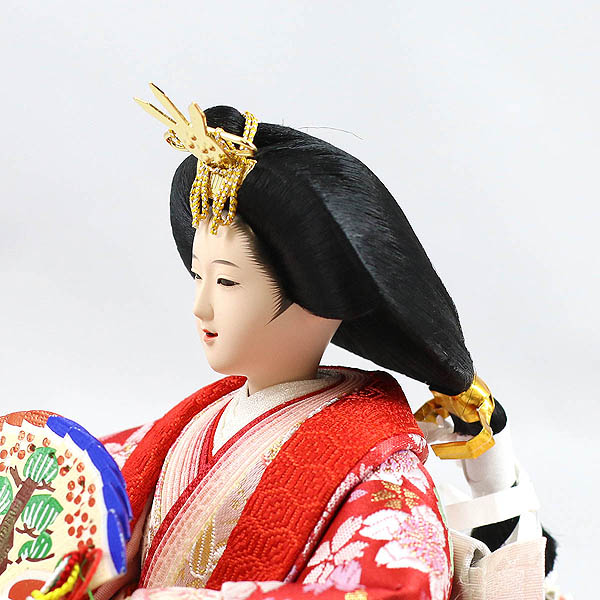 吉徳　 雛人形　小三五親王 収納飾り 白木 優美桜　詳細画像