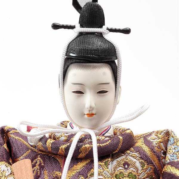 　久月　雛人形　二世光匠作 衣裳着 親王飾り 西陣織金襴 京十一番親王　詳細画像