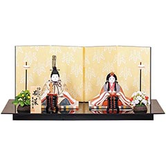 雛人形: 木目込親王飾り 幸一光作 若菜 【631T53332】