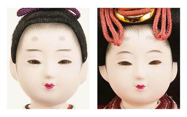 平安豊久　 雛人形　柴田家千代作 みよ 柳親王 木目 繭飾水引灯付台屏風 親王飾り　詳細画像