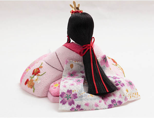 久月　 雛人形　久月作 ほのか 木目込み 新井久夫 小春雛 親王飾り 刺繍　詳細画像