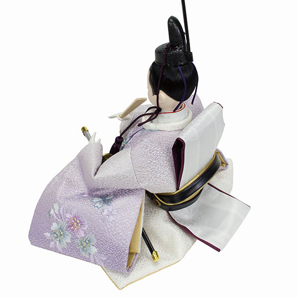 フジキ　 雛人形　恵翠作 衣裳着 刺しゅう 焦茶飾り台　詳細画像