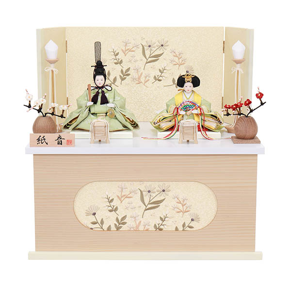 紙音 衣裳着 柳親王 三曲小花刺繍 かぶせ式収納箱