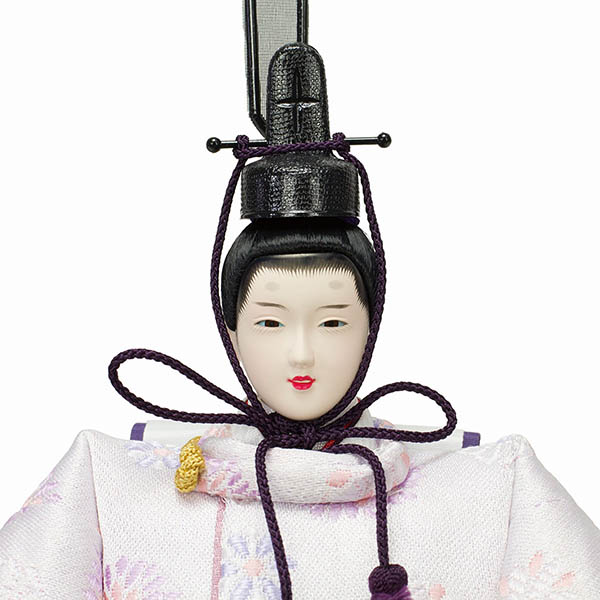 フジキ　 雛人形　雅泉作 衣裳着 芥子親王 かげろう桜屏風 かぶせ式収納箱　詳細画像
