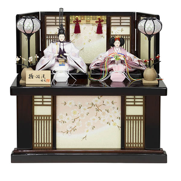 雅泉作 衣裳着 芥子親王 かげろう桜屏風 かぶせ式収納箱