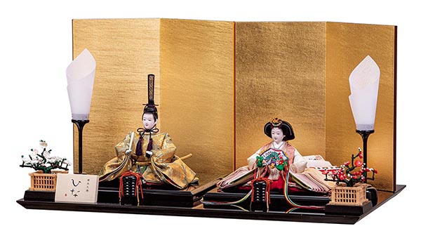 清水久遊作 紫晃 三五親王揃 親王飾り