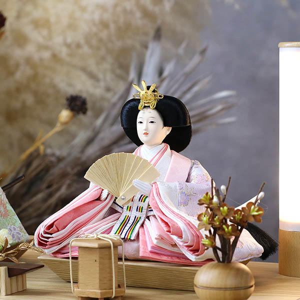 雛人形 平安豊久 セシル 芥子親王 アートフラワー 木目 アクリルケース飾り 詳細画像 平安豊久 雛人形 セシル 芥子親王 アートフラワー 木目 アクリルケース飾り 詳細画像