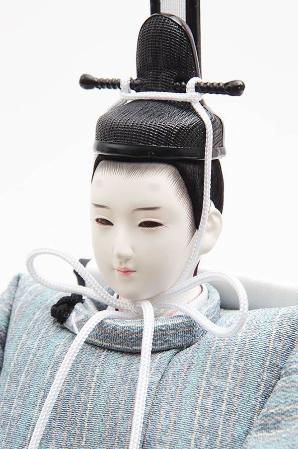 久月　 雛人形　二世光匠作 衣裳着 親王飾り 友禅 京十一番親王 白木 木目 久月監製　詳細画像