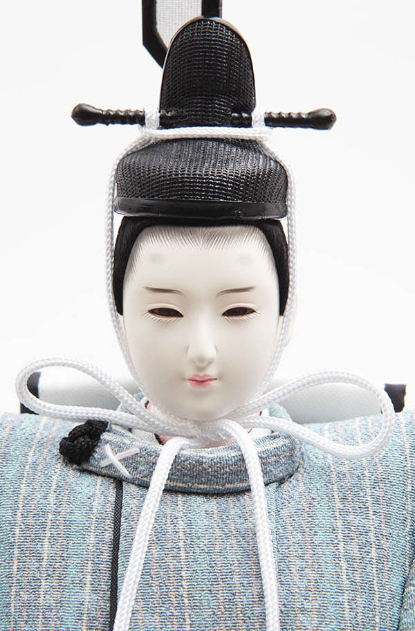 久月　 雛人形　二世光匠作 衣裳着 親王飾り 友禅 京十一番親王 白木 木目 久月監製　詳細画像