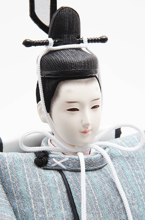 久月　 雛人形　二世光匠作 衣裳着 親王飾り 友禅 京十一番親王 白木 木目 久月監製　詳細画像