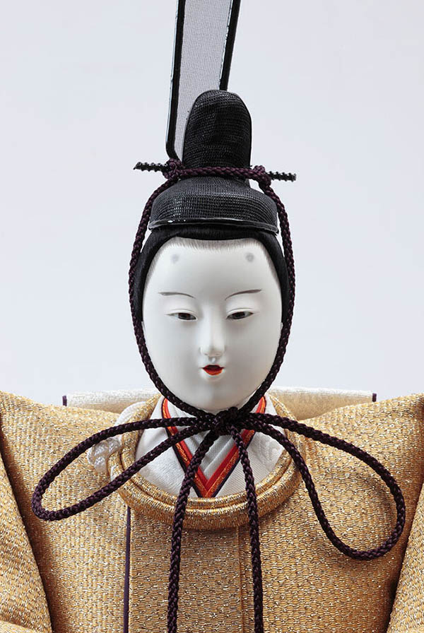 久月　 雛人形　平安桂甫作 衣裳着 親王飾り 龍村裂衣裳 京七番親王 久月監製　詳細画像