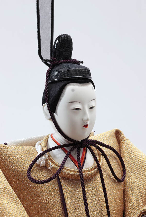 久月　 雛人形　平安桂甫作 衣裳着 親王飾り 龍村裂衣裳 京七番親王 久月監製　詳細画像