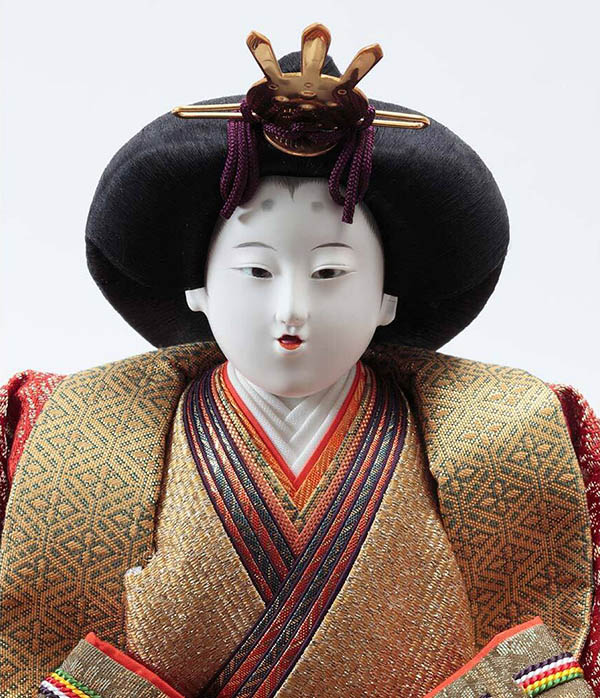 久月　 雛人形　平安桂甫作 衣裳着 親王飾り 龍村裂衣裳 京七番親王 久月監製　詳細画像