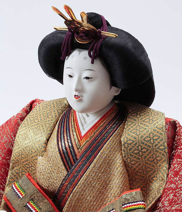 久月　 雛人形　平安桂甫作 衣裳着 親王飾り 龍村裂衣裳 京七番親王 久月監製　詳細画像