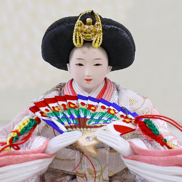 久月　 雛人形　久月 衣裳着 小芥子 親王 木目 収納飾り　詳細画像