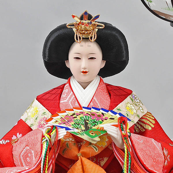 吉徳　 雛人形　ケース入り 小三五親王飾り 御雛 アクリルケース オルゴール付　詳細画像