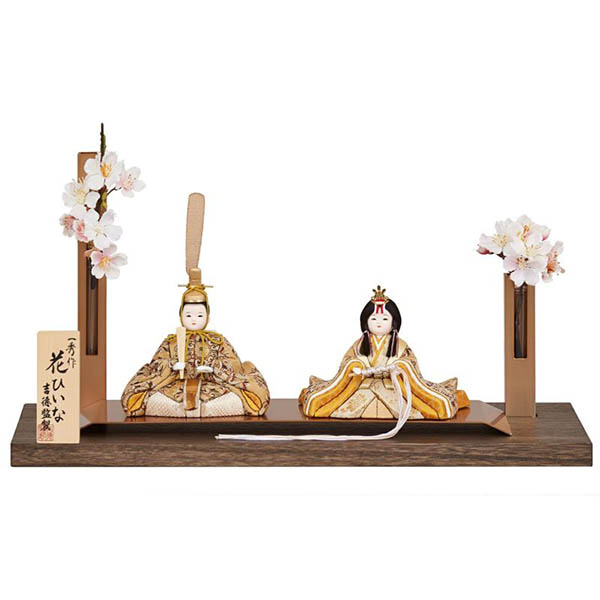 一秀作 木目込親王飾り 花ひいな 【207T63362】