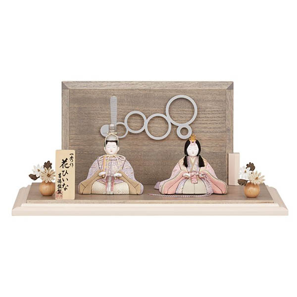 一秀作 木目込 親王飾り 花ひいな 【507T63362】