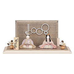 雛人形: 一秀作 木目込 親王飾り 花ひいな 【507T63362】