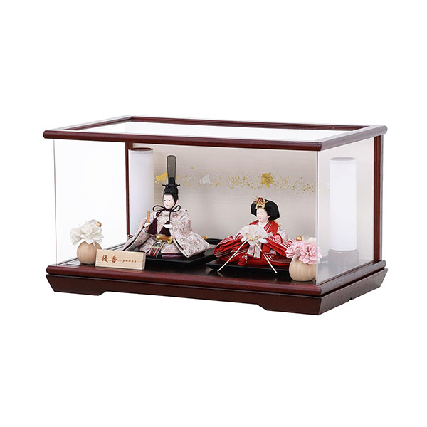 雛人形 フジキ 優香作 衣裳着 京十四番親王 花梨 アクリルケース飾り 詳細画像 フジキ 雛人形 優香作 衣裳着 京十四番親王 花梨 アクリルケース飾り 詳細画像