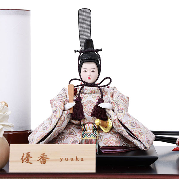 雛人形 フジキ 優香作 衣裳着 京十四番親王 花梨 アクリルケース飾り 詳細画像 フジキ 雛人形 優香作 衣裳着 京十四番親王 花梨 アクリルケース飾り 詳細画像