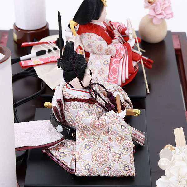 雛人形 フジキ 優香作 衣裳着 京十四番親王 花梨 アクリルケース飾り 詳細画像 フジキ 雛人形 優香作 衣裳着 京十四番親王 花梨 アクリルケース飾り 詳細画像