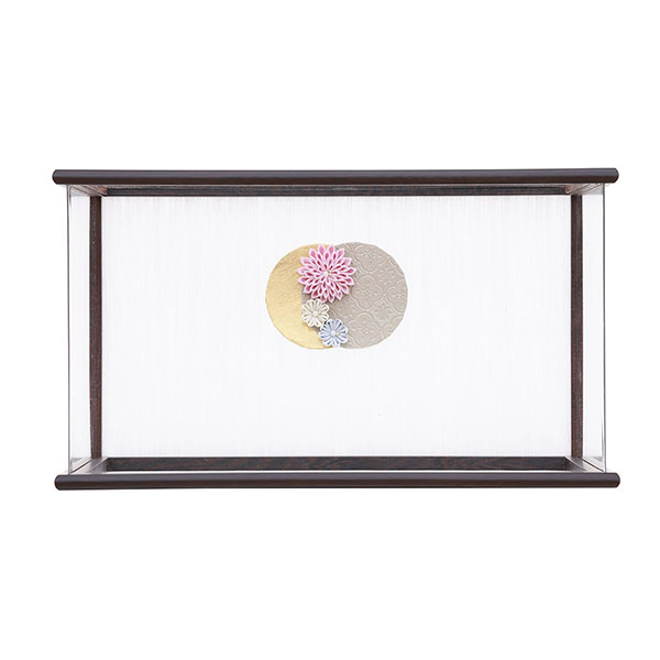 雛人形 フジキ 優香作 衣裳着 京十三番親王 つまみ細工 鉄刀木 アクリルケース飾り 詳細画像 フジキ 雛人形 優香作 衣裳着 京十三番親王 つまみ細工 鉄刀木 アクリルケース飾り 詳細画像