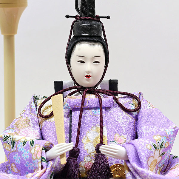フジキ　 雛人形　衣裳着 御雛 小三五親王 ガラスケース飾り　詳細画像