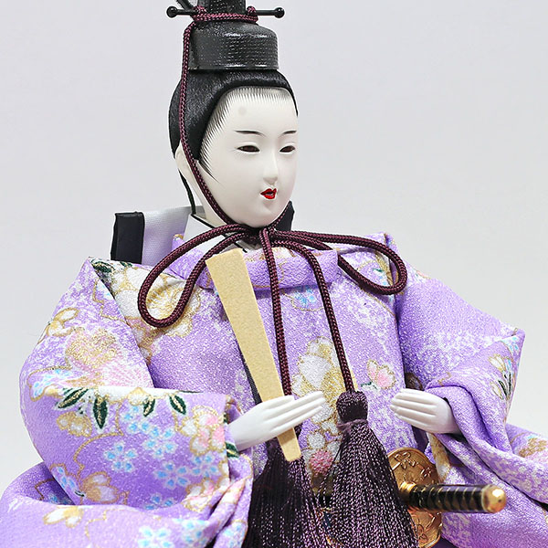 フジキ　 雛人形　衣裳着 御雛 小三五親王 ガラスケース飾り　詳細画像