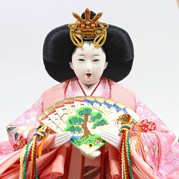 フジキ　 雛人形　衣裳着 御雛 小三五親王 ガラスケース飾り　詳細画像