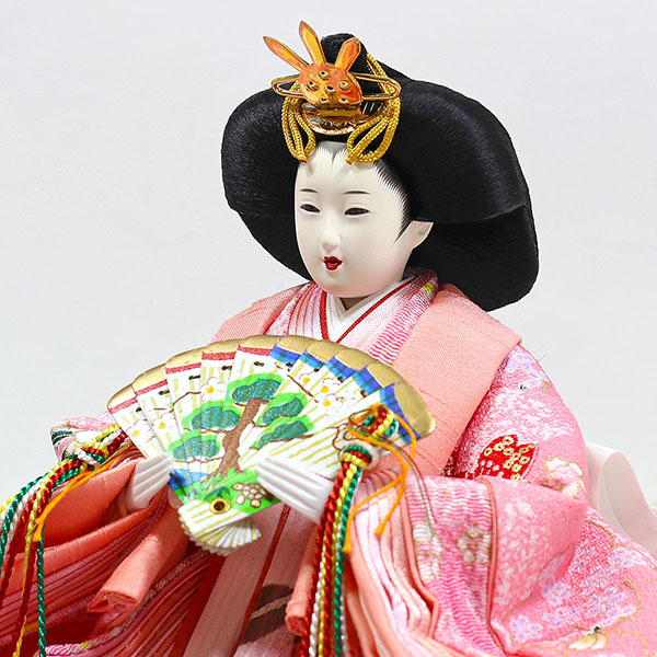 フジキ　 雛人形　衣裳着 御雛 小三五親王 ガラスケース飾り　詳細画像