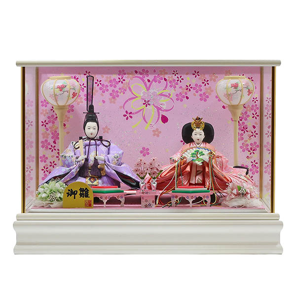 衣裳着 御雛 小三五親王 ガラスケース飾り