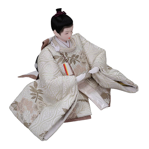 平安豊久　 雛人形　ゆな 芥子親王 収納飾り 神代調ウォルナット 櫛引屏風 LED灯付収納箱　詳細画像