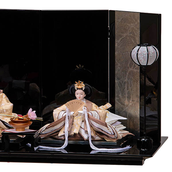 雛人形 平安豊久 しほ 芥子親王 平飾り 四曲屏風 詳細画像 平安豊久 雛人形 しほ 芥子親王 平飾り 四曲屏風 詳細画像