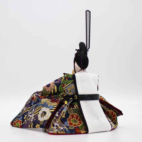 久月　 雛人形　衣裳着 毛せん 小十番親王 小三五官女 五人飾り 三段飾り　詳細画像