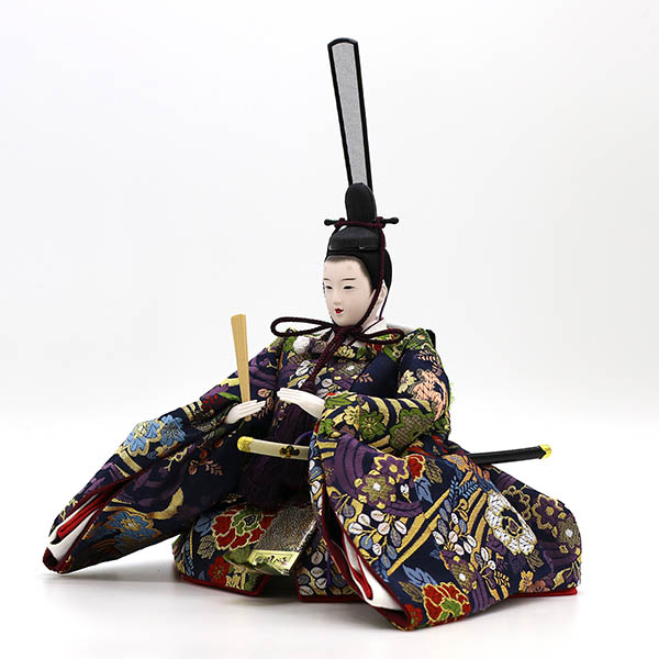 久月　 雛人形　衣裳着 毛せん 小十番親王 小三五官女 五人飾り 三段飾り　詳細画像