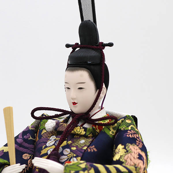 久月　 雛人形　衣裳着 毛せん 小十番親王 小三五官女 五人飾り 三段飾り　詳細画像