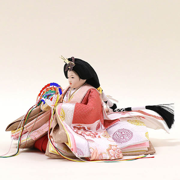 雛人形 久月 段織 衣裳着 芥子親王 平飾り 詳細画像 久月 雛人形 段織 衣裳着 芥子親王 平飾り 詳細画像