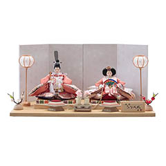 雛人形: 段織 衣裳着 芥子親王 平飾り 【D-22】