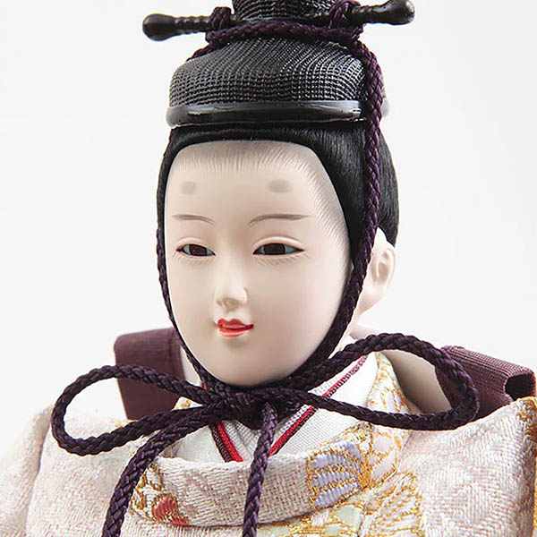 久月　 雛人形　衣裳着 小三五親王 小芥子官女 五人飾り 収納三段飾り　詳細画像