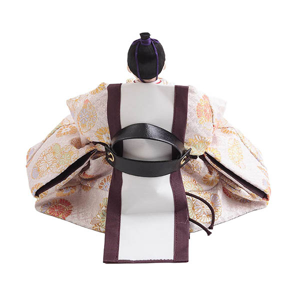 久月　 雛人形　衣裳着 小三五親王 小芥子官女 五人飾り 収納三段飾り　詳細画像